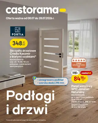 Castorama - gazetka promocyjna Podłogi i drzwi od środy 08.07 do wtorku 28.07