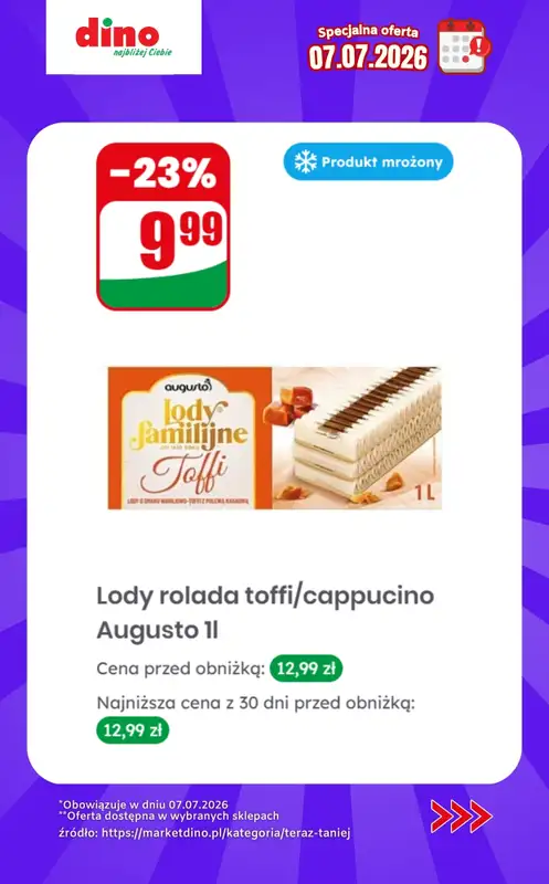 Dino - gazetka promocyjna Specjalna oferta na 07.07.2026 - promocje spoza gazetki od wtorku 07.07 do wtorku 07.07 - strona 8