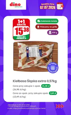 Dino - gazetka promocyjna Specjalna oferta na 07.07.2026 - promocje spoza gazetki od wtorku 07.07 do wtorku 07.07 - strona 4