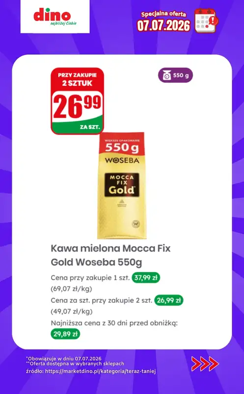 Dino - gazetka promocyjna Specjalna oferta na 07.07.2026 - promocje spoza gazetki od wtorku 07.07 do wtorku 07.07 - strona 6