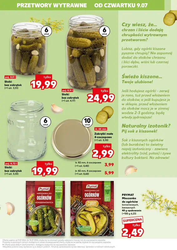 Kaufland - gazetka promocyjna Oferta Kaufland - kochamy przetwory! od czwartku 09.07 do środy 15.07 - strona 13
