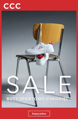 CCC - gazetka promocyjna SALE - Buty sportowe chłopięce od środy 08.07 