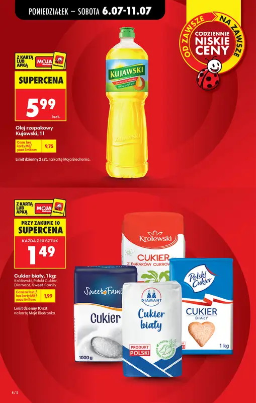 Biedronka - gazetka promocyjna Od poniedziałku od poniedziałku 06.07 do soboty 11.07 - strona 6