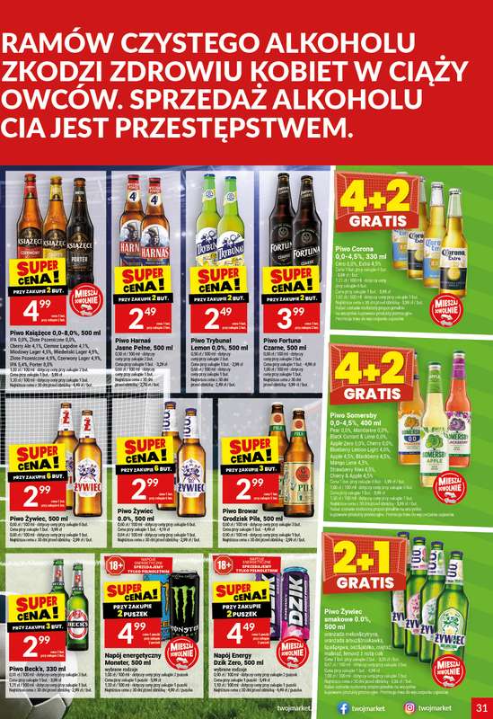 Twój Market - gazetka promocyjna Gazetka od środy 08.07 do wtorku 14.07 - strona 31