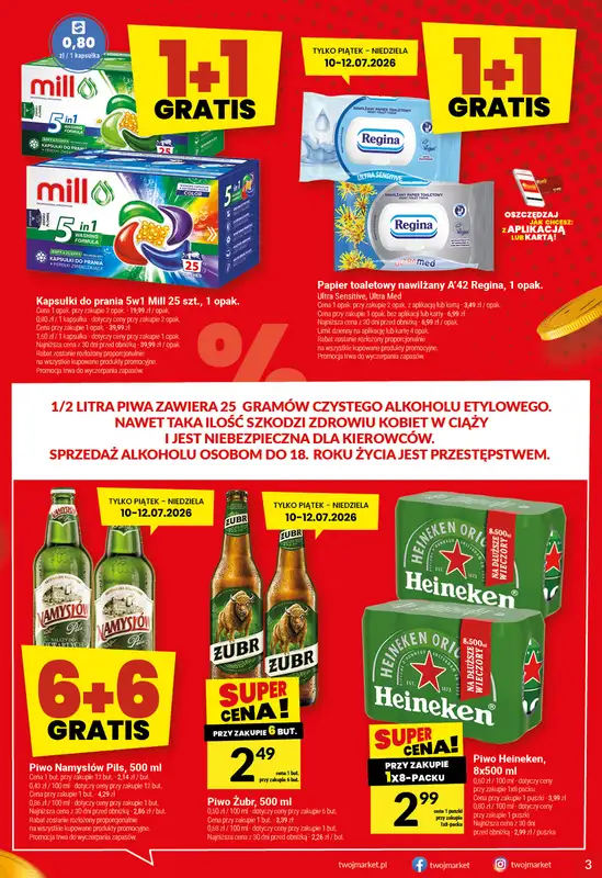 Twój Market - gazetka promocyjna Gazetka od środy 08.07 do wtorku 14.07 - strona 3