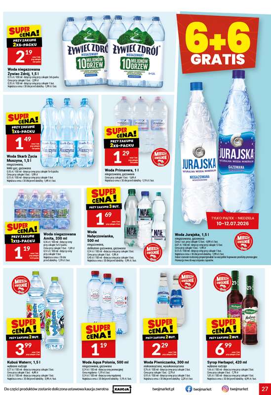 Twój Market - gazetka promocyjna Gazetka od środy 08.07 do wtorku 14.07 - strona 27