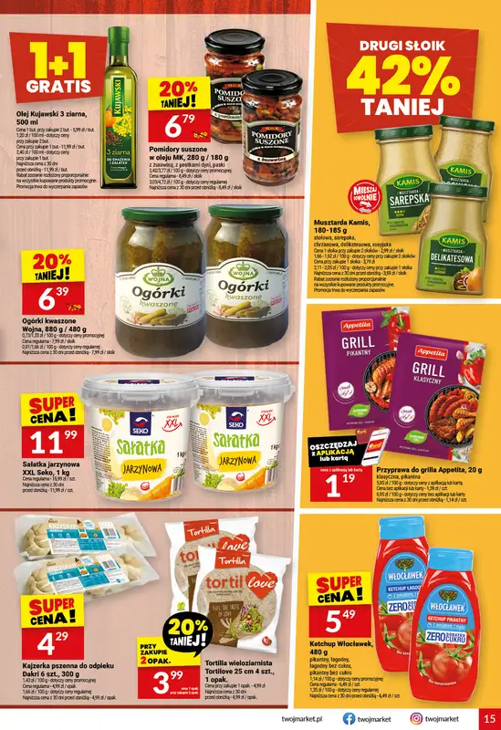 Twój Market - gazetka promocyjna Gazetka od środy 08.07 do wtorku 14.07 - strona 15