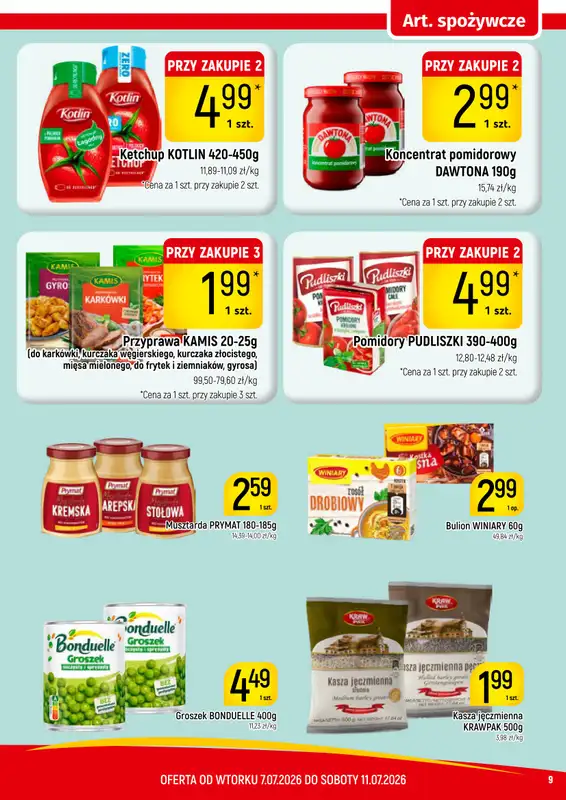 Delikatesy Piotruś Pan - gazetka promocyjna Gazetka od wtorku 07.07 do soboty 11.07 - strona 9