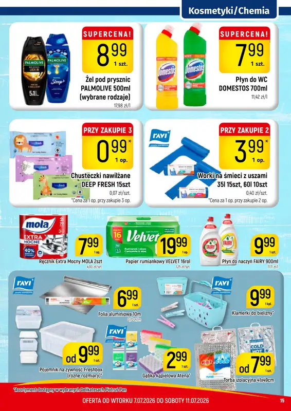 Delikatesy Piotruś Pan - gazetka promocyjna Gazetka od wtorku 07.07 do soboty 11.07 - strona 15