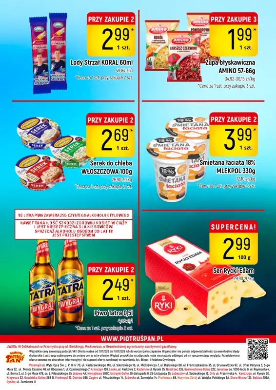 Delikatesy Piotruś Pan - gazetka promocyjna Gazetka od wtorku 07.07 do soboty 11.07 - strona 16