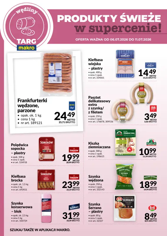 Makro - gazetka promocyjna Targ MAKRO - oferta świeża w super cenach! od poniedziałku 06.07 do soboty 11.07 - strona 3
