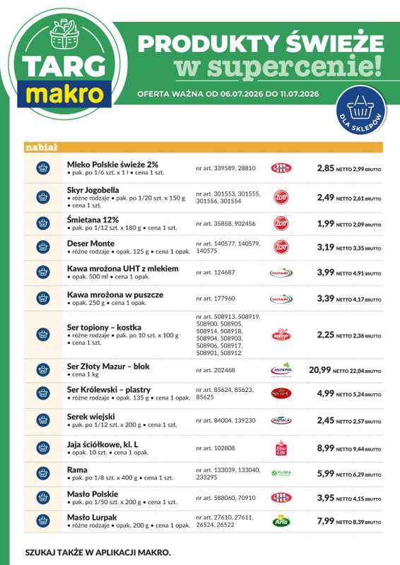Makro - gazetka promocyjna Targ MAKRO - oferta świeża w super cenach! od poniedziałku 06.07 do soboty 11.07 - strona 7