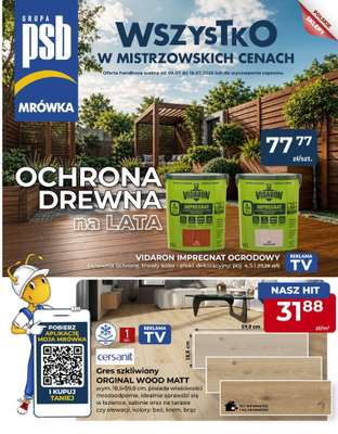 PSB Mrówka - gazetka promocyjna Gazetka od czwartku 09.07 do soboty 18.07