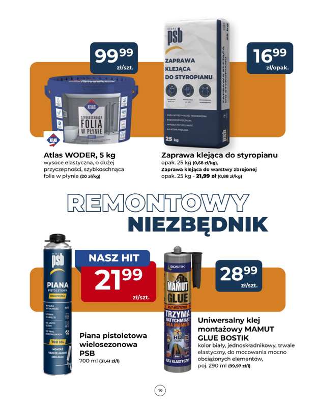 PSB Mrówka - gazetka promocyjna Gazetka od czwartku 09.07 do soboty 18.07 - strona 19