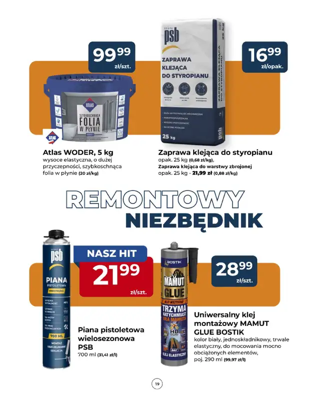 PSB Mrówka - gazetka promocyjna Gazetka od czwartku 09.07 do soboty 18.07 - strona 19