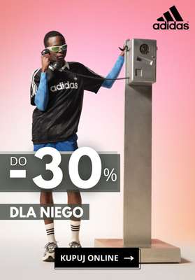 Adidas - gazetka promocyjna Do -30% wyprzedaż dla niego od wtorku 07.07 do poniedziałku 20.07