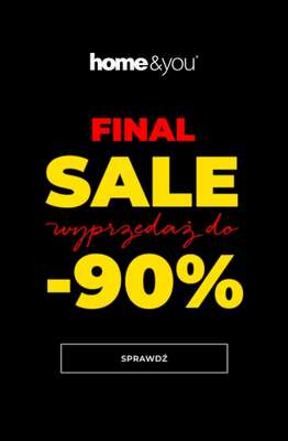 home&you - gazetka promocyjna Final SALE do -90% od wtorku 07.07 do środy 15.07