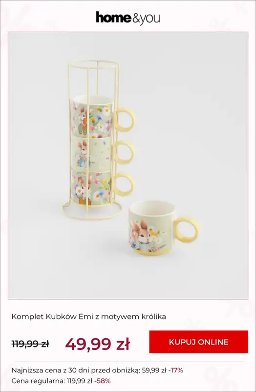home&you - gazetka promocyjna Final SALE do -90% od wtorku 07.07 do środy 15.07 - strona 8