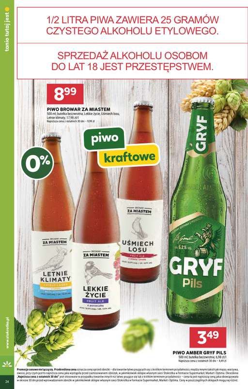 Stokrotka - gazetka promocyjna Chmielowe Inspiracje  do środy 29.07 - strona 3