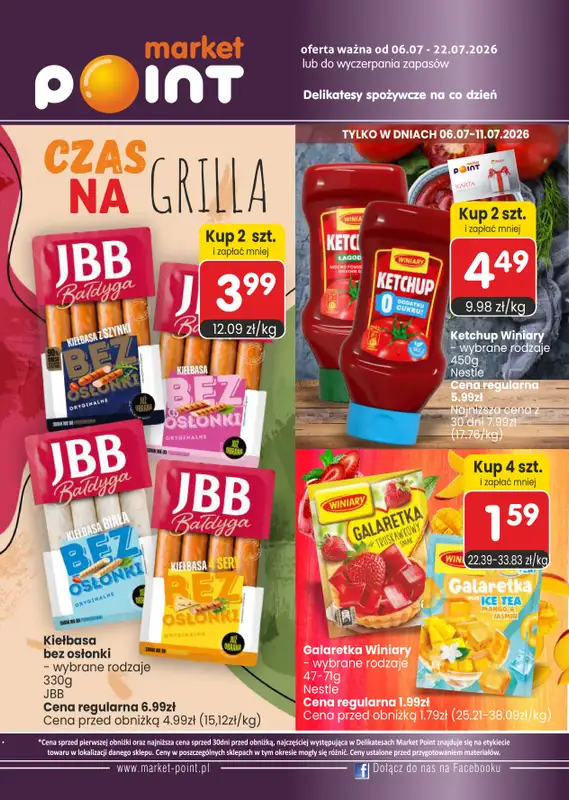 Market Point - gazetka promocyjna Gazetka od wtorku 07.07 do środy 22.07