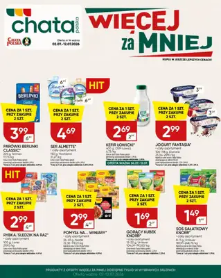 Chata Polska - gazetka promocyjna Więcej za mniej!  02-12.07  do niedzieli 12.07