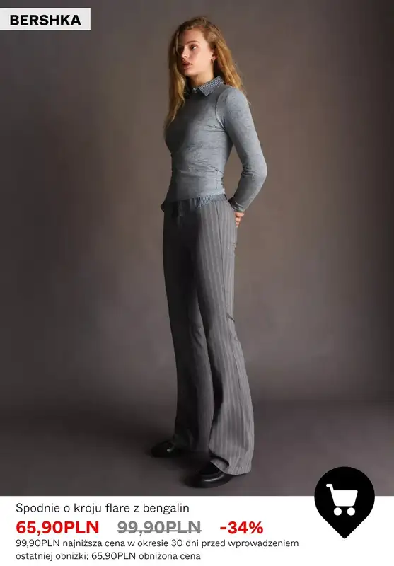 Bershka - gazetka promocyjna Spodnie damskie - SALE od wtorku 07.07  - strona 9