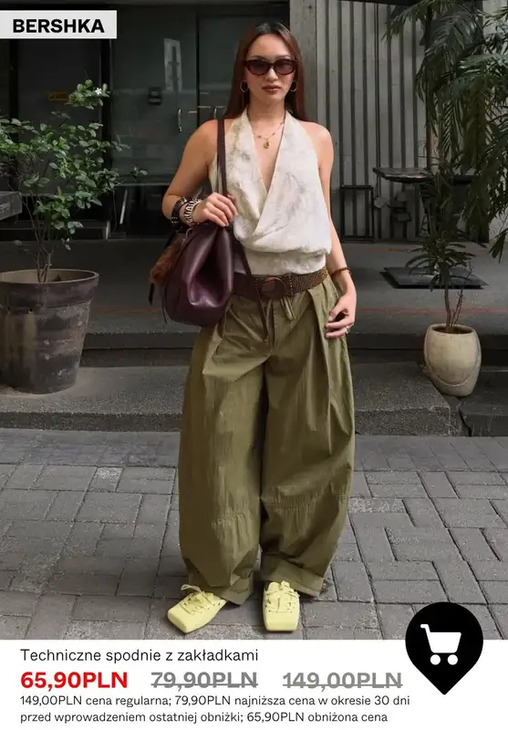 Bershka - gazetka promocyjna Spodnie damskie - SALE od wtorku 07.07  - strona 6