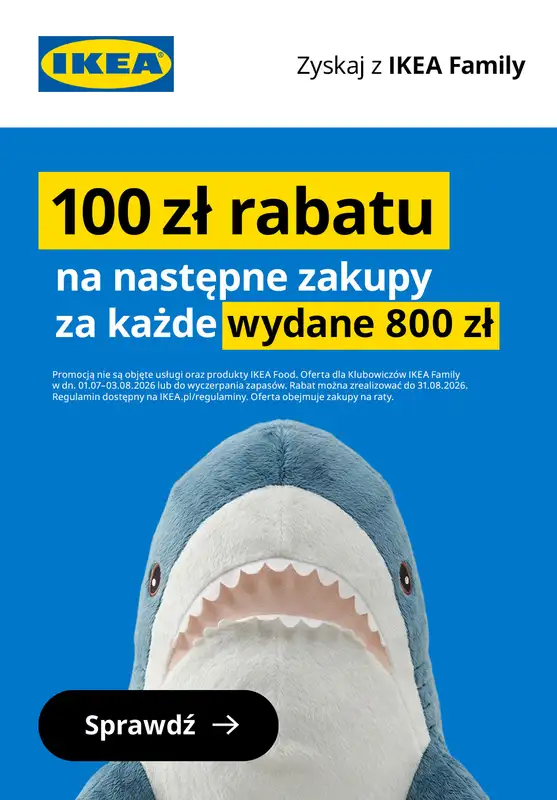 IKEA - gazetka promocyjna 100 zł rabatu za każde wydane 800 zł od wtorku 07.07 do piątku 31.07 - strona 2