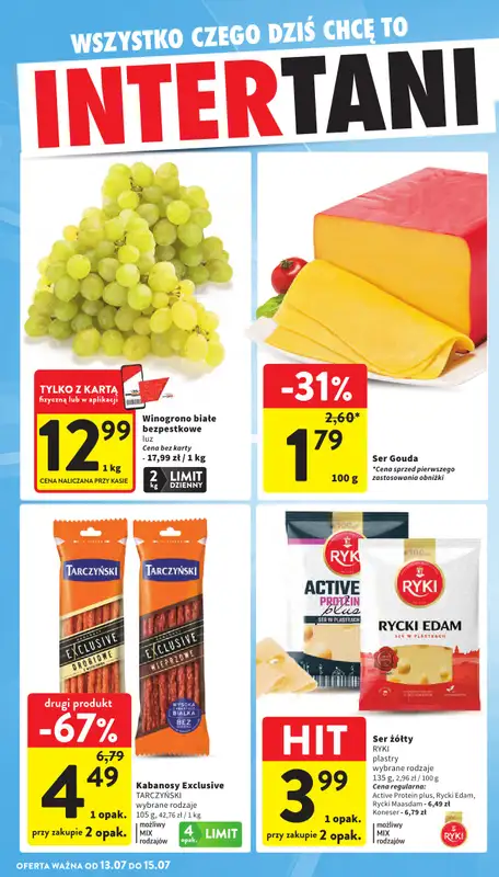 Intermarche - gazetka promocyjna Gazetka od czwartku 09.07 do środy 15.07 - strona 42