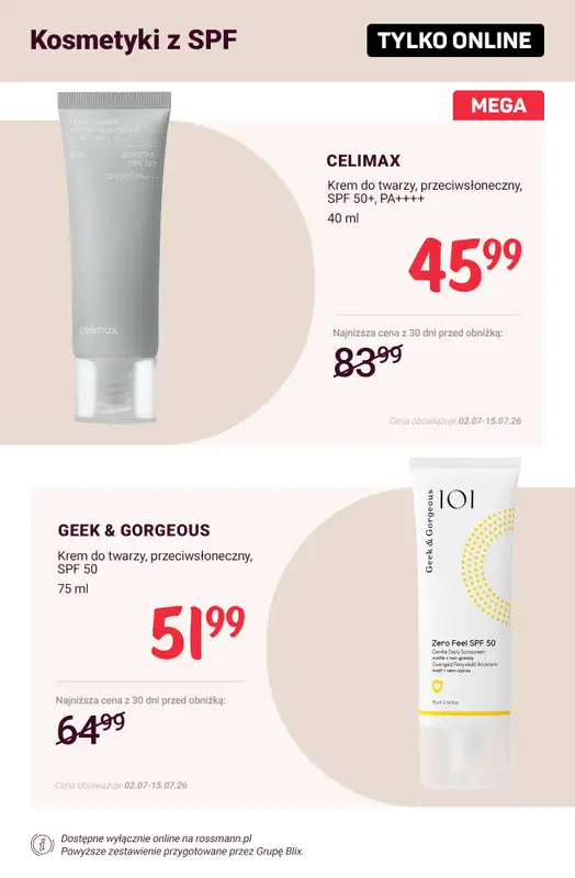 Rossmann - gazetka promocyjna Promocje TYLKO ONLINE! od wtorku 07.07 do środy 15.07 - strona 4