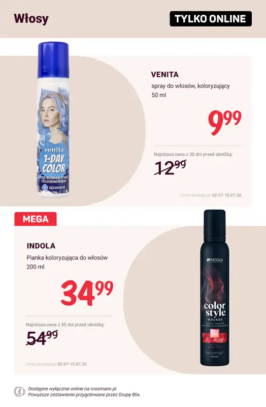 Rossmann - gazetka promocyjna Promocje TYLKO ONLINE! od wtorku 07.07 do środy 15.07 - strona 10