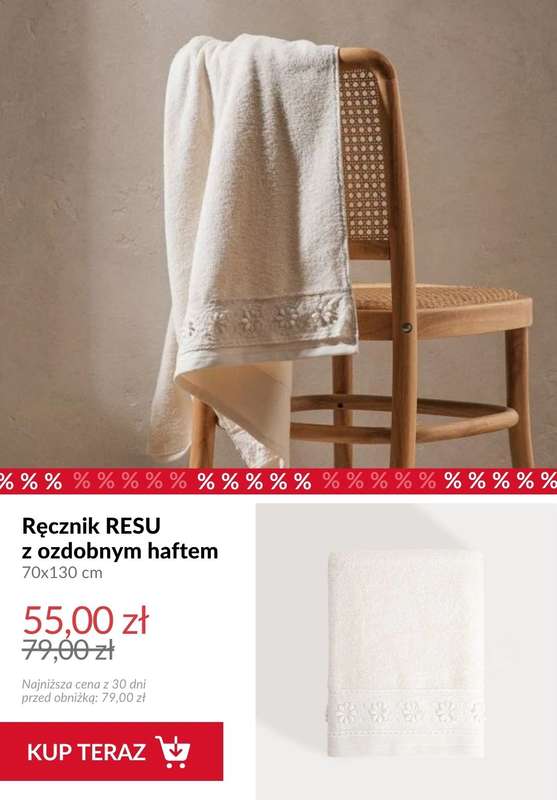 Homla - gazetka promocyjna Do -50% na ręczniki łazienkowe od środy 08.07  - strona 9
