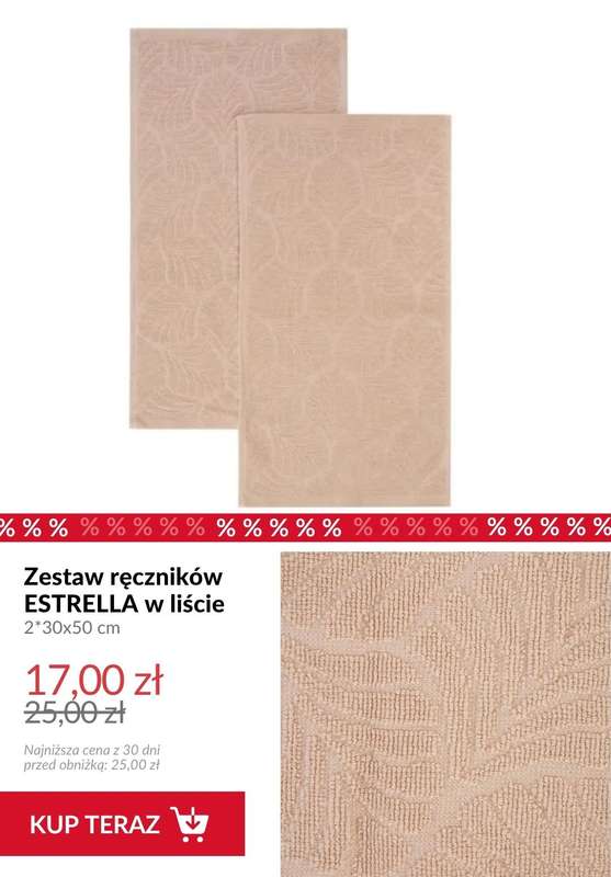 Homla - gazetka promocyjna Do -50% na ręczniki łazienkowe od środy 08.07  - strona 4