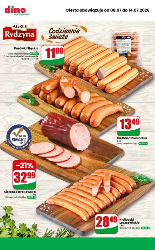 Dino - gazetka promocyjna MEGA promocje! od środy 08.07 do wtorku 14.07 - strona 10