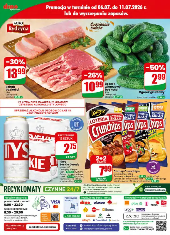 Dino - gazetka promocyjna Gazetka 28 / 2026 od środy 08.07 do wtorku 14.07 - strona 76