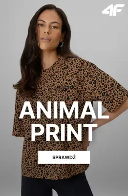 4F - gazetka promocyjna Animal Print dla niej od wtorku 07.07 