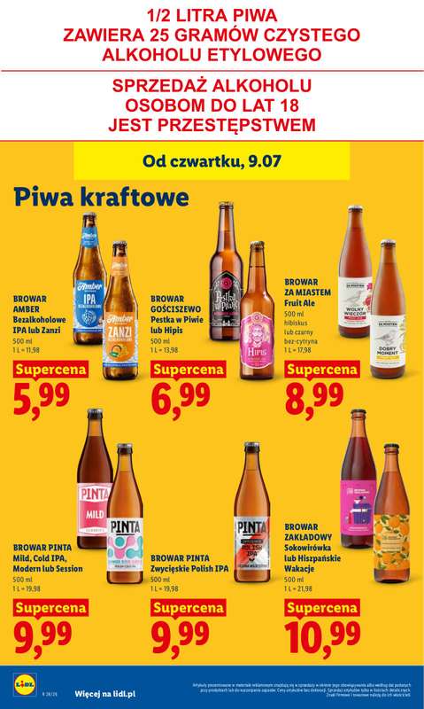 Lidl - gazetka promocyjna Oferta od czwartku od czwartku 09.07 do soboty 11.07 - strona 72
