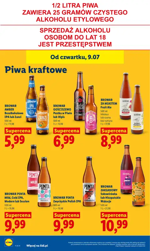 Lidl - gazetka promocyjna Oferta od czwartku od czwartku 09.07 do soboty 11.07 - strona 72