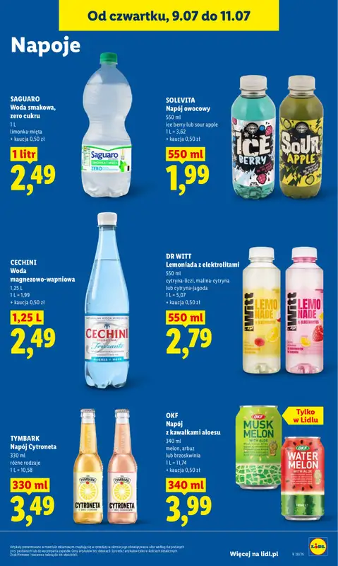 Lidl - gazetka promocyjna Oferta od czwartku od czwartku 09.07 do soboty 11.07 - strona 71