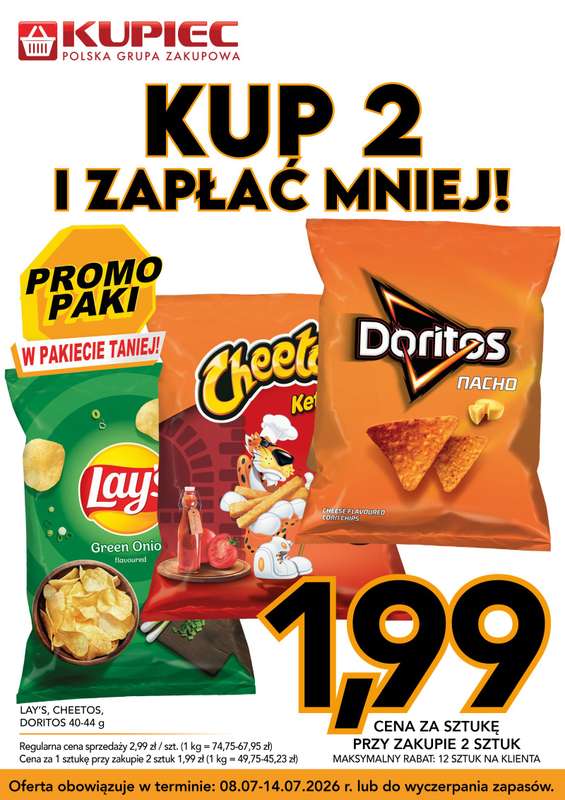 Kupiec - gazetka promocyjna Promopaki od środy 08.07 do wtorku 14.07 - strona 4