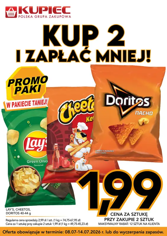 Kupiec - gazetka promocyjna Promopaki od środy 08.07 do wtorku 14.07 - strona 4