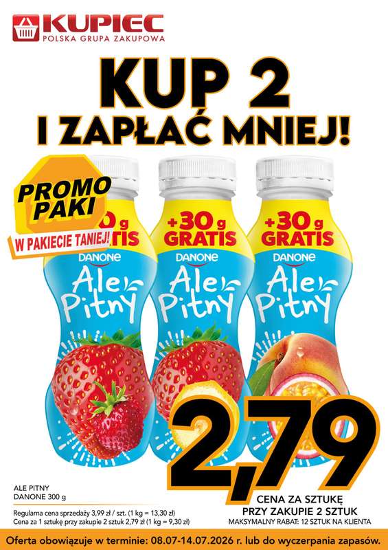 Kupiec - gazetka promocyjna Promopaki od środy 08.07 do wtorku 14.07 - strona 3