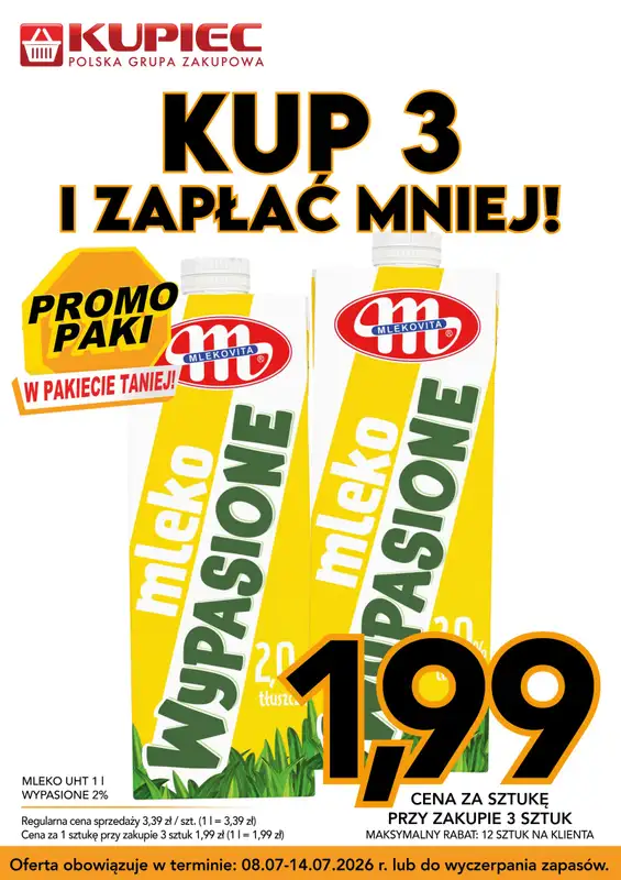 Kupiec - gazetka promocyjna Promopaki od środy 08.07 do wtorku 14.07 - strona 10