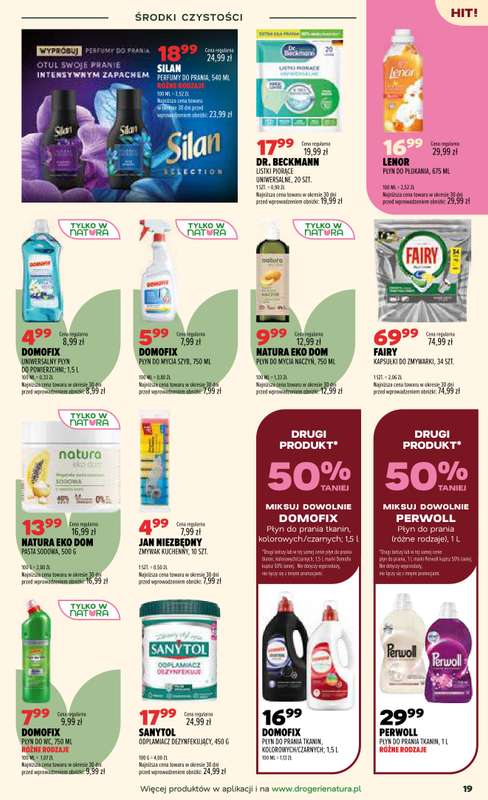 Drogerie Natura - gazetka promocyjna Gazetka od środy 08.07 do poniedziałku 20.07 - strona 19