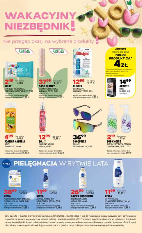 Drogerie Natura - gazetka promocyjna Gazetka od środy 08.07 do poniedziałku 20.07 - strona 20