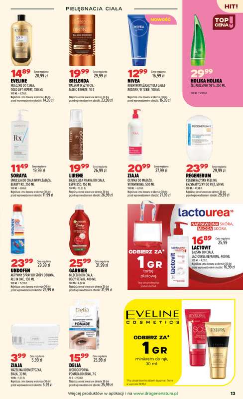 Drogerie Natura - gazetka promocyjna Gazetka od środy 08.07 do poniedziałku 20.07 - strona 13