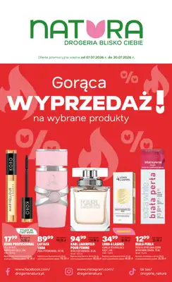 Drogerie Natura - gazetka promocyjna Gazetka od środy 08.07 do poniedziałku 20.07