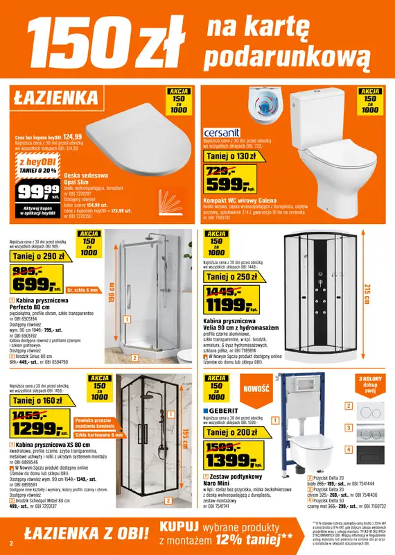 OBI - gazetka promocyjna Gazetka od środy 08.07 do wtorku 28.07 - strona 2
