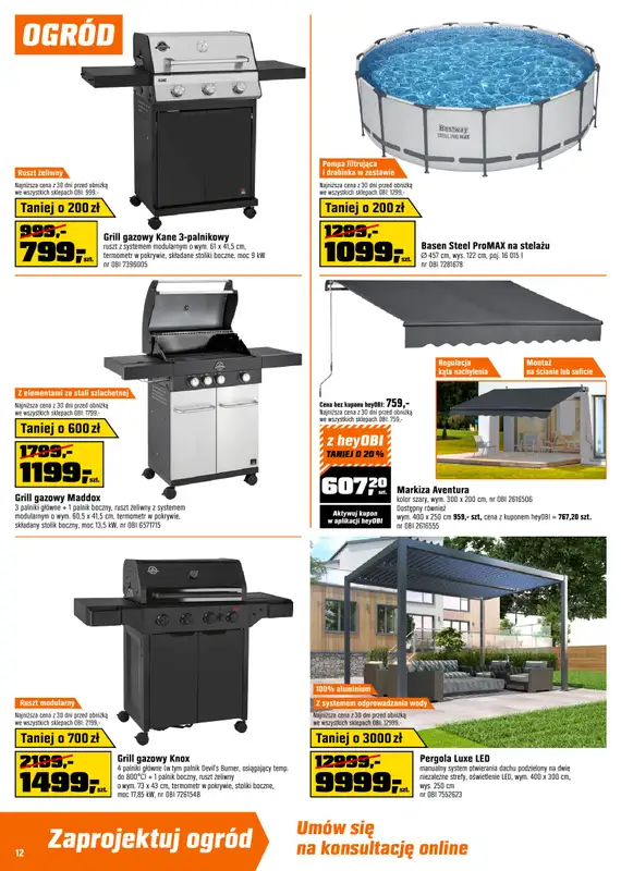 OBI - gazetka promocyjna Gazetka od środy 08.07 do wtorku 28.07 - strona 12
