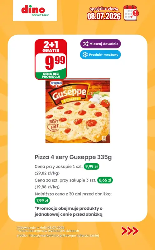 Dino - gazetka promocyjna Specjalna oferta na 08.07.2026 - promocje spoza gazetki od środy 08.07 do środy 08.07 - strona 3